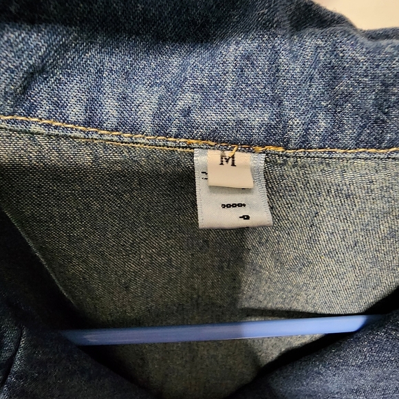 Denim Collared Maxi Dress size M. - Picture 5 of 8